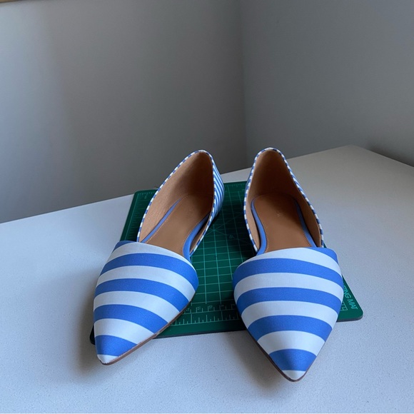 JCREW Blue Stripe Flats - Picture 4 of 9